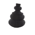 thumbnail image 6 of DecMode 14" Handmade Woven Bubble Black Seagrass Vase with Abstract Bubble Shape, 6 of 9