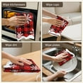 thumbnail image 6 of Red Christmas Kitchen Towels Dish Towels 2 Pack with Snowflake, 18x26 Inch Farmhouse Xmas Party Decoration Hand Towels, 6 of 7