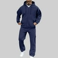 thumbnail image 2 of Lenago,Men's Tracksuits Sweatsuits for Men Pullover Hooded Sports Sweat Track Suits 2 Piece Casual Athletic Jogging Warm Up Full Zip Sets Long Sleeve Trousers Two-Piece Elastic Waist Tracksuit, 2 of 8