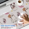 thumbnail image 2 of Long Mouse Pads for Desk,Pink Halloween Ghosts Desk Mats on Top Of Desks, Desk Mouse Pad Extra Large with 3mm Non-Slip Base and Stitched Edge for Gaming,Office,Work,Home 47.3x23.6in, 2 of 5