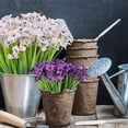 thumbnail image 2 of Morttic 6 Bundles Artificial Flowers Outdoor UV Resistant Outdoors Fake Plants Faux Plastic Flower in Bulk for Outside Porch Vase Home Window Decoration, White, 2 of 6