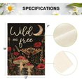 thumbnail image 5 of Wild and Free Garden Flag 12x18 Inch Double Sided Outside, Mushroom Moon and Moth Yard Outdoor Flag, 5 of 6