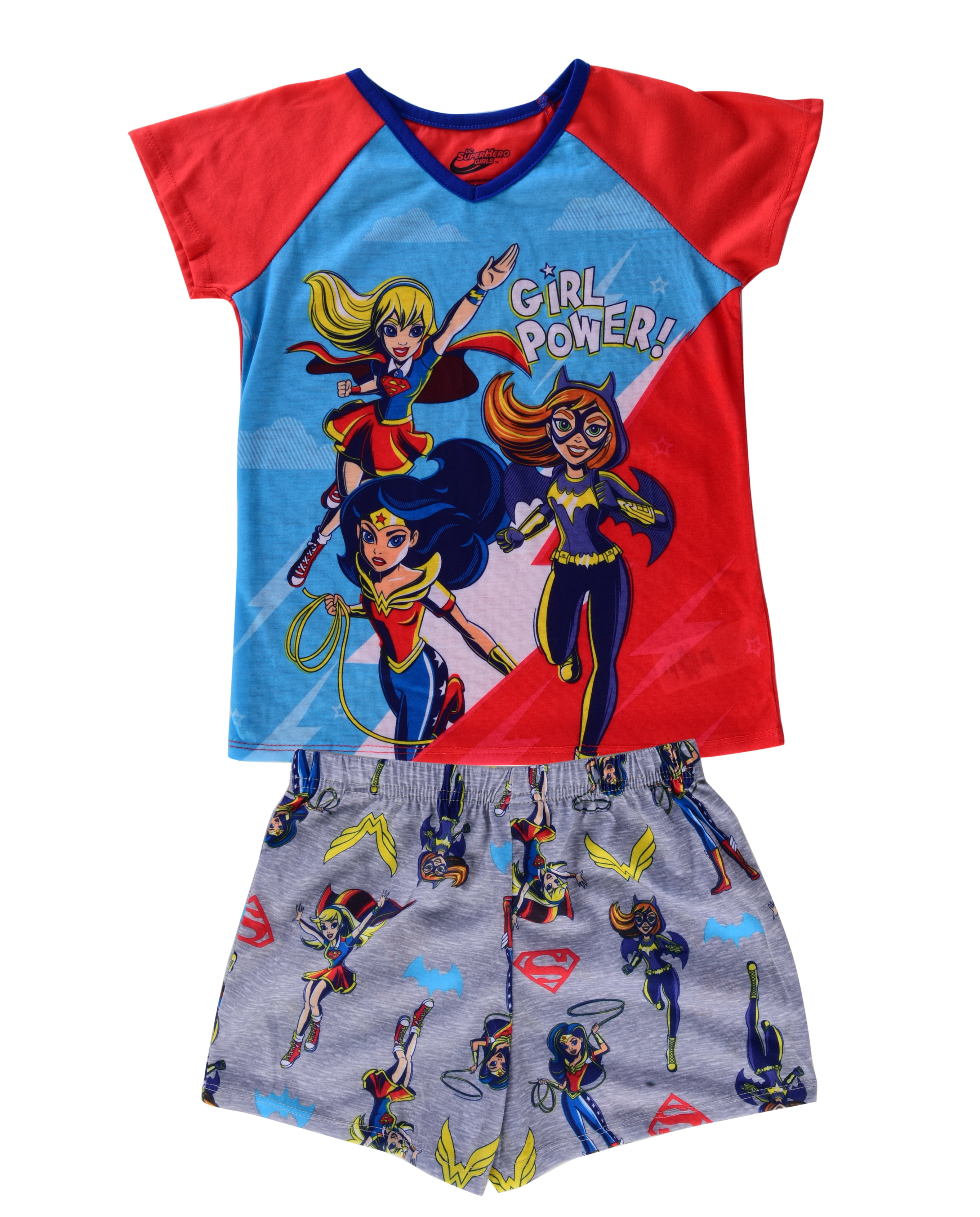 DC Comics - DC Superhero Girls' 2pc Pajama Short Set - Walmart.com