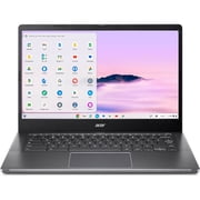 Acer 14" Chromebook Plus 514 Laptop, Intel Core i3-N305, 8GB, 128GB, Steel Gray