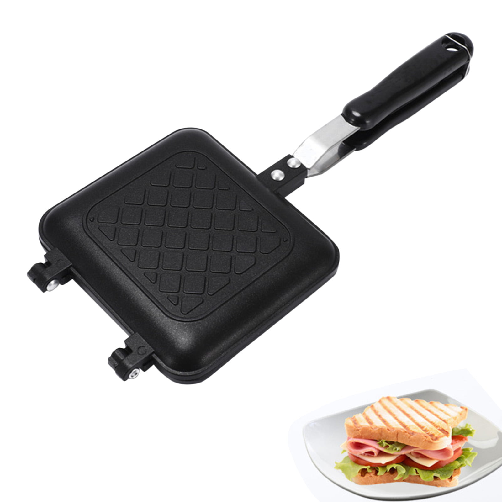 Large Panini Sandwich Press Maker Toaster Grill Toastie Machine Toasted Bread 
