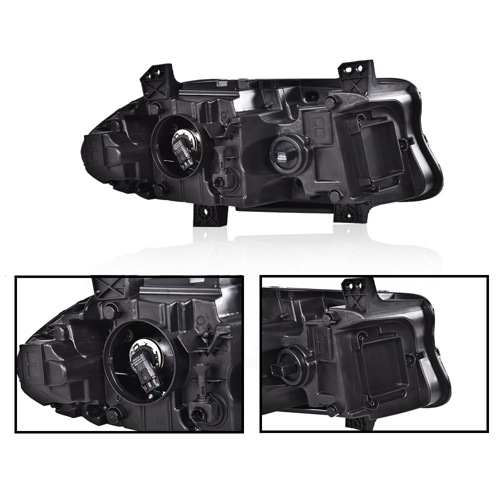 PIT66 Headlight Pair W/O Logo Left Driver Side, Fit for Dodge Charger 2015-2021