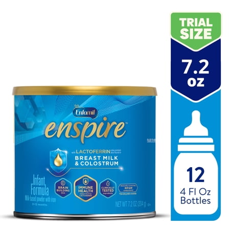 Enfamil Enspire Optimum Powder Baby Formula, With Lactoferrin, Our Closest Formula to Breast Milk, 7.2 Oz Sample Can