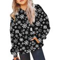 thumbnail image 4 of Sudadera con capucha para niñas y niños, sudadera de manga larga con cuello redondo y estampado de moda, jersey con bolsillo, sudadera de poliéster para niñas, 4 of 8