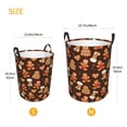 thumbnail image 3 of Xecao Christmas Gingerbread Cookies Print Laundry Basket,Laundry Hamper Designed for Storage Dirty Clothes Hamper,Collapsible Laundry Baskets-Small, 3 of 6
