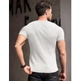 thumbnail image 4 of COOFANDY Men's Muscle T Shirts Stretch Short Sleeve V Neck Bodybuilding Workout Tee Shirts, 4 of 10