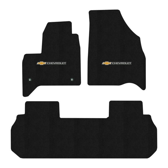 Lloyd Mats LogoMat Premium Carpet Floor Mats for Chevrolet Traverse 2024-ON, 3PC, Charcoal