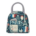 thumbnail image 1 of Disketp France and Paris Bolsa Térmica para Almuerzo, Lonchera con Abertura Amplia y Gran Capacidad, Organizador Reutilizable para Mujeres, Hombres y Adultos, 1 of 6