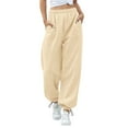 thumbnail image 3 of BILIKEYU Women's Casual Sports And Leisure Wide Leg Pants, Sweatpants Women, Wide Leg Pants Woman, Womens Pants, 3 of 5