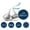 Navy Blue, variant on Darling Souvenir Pack of 190 Pcs chocolate&nbsp;Retirement Theme&nbsp;Stickers Party Favor-Violet