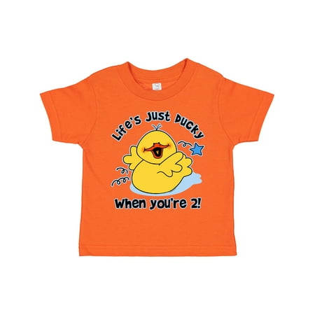 

Inktastic Life s Ducky 2nd Birthday Gift Toddler Boy or Toddler Girl T-Shirt