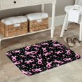 thumbnail image 7 of Sikiie Breast Cancer Awareness (2) Print Flannel Anti-slip Floor Mat 16x24in, Thickened Dustproof Entrance Door Mat Floor Mat for Kitchen, Bathroom, Laundry Room, 7 of 7