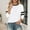 White, variant on Women Tops Crewneck Pink Long Sleeve T Shirts Women Basic Tops Business Casual Tops