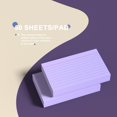thumbnail image 4 of Scheam 4 Pack Purple Lined Index Note Cards,3x5 Inch Ruled Flash Cards,200g Thick Memo Notes,Memory Card Paper,for Home Office (Red & Blue Lines, 200 Count), 4 of 7