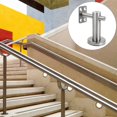 Silver Stair Handrail Bracket Bannister Wall Support Hand Rail