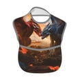 thumbnail image 2 of Susaid Lava Dragon Print Bibs for Babies Toddlers Adjustable Waterproof Free Soft Durable Bibs for eating with Large Pocket Food Catcher, 2 of 8