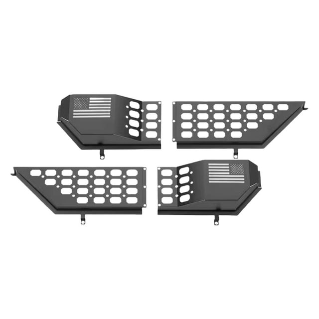 Compartimento de almacenamiento de metal para puerta delantera de Jeep Wrangler JL JLU 4XE 2018-2023 y Gladiator, fabricado en acero inoxidable 304 duradero, maximiza el espacio de almacenamiento.
