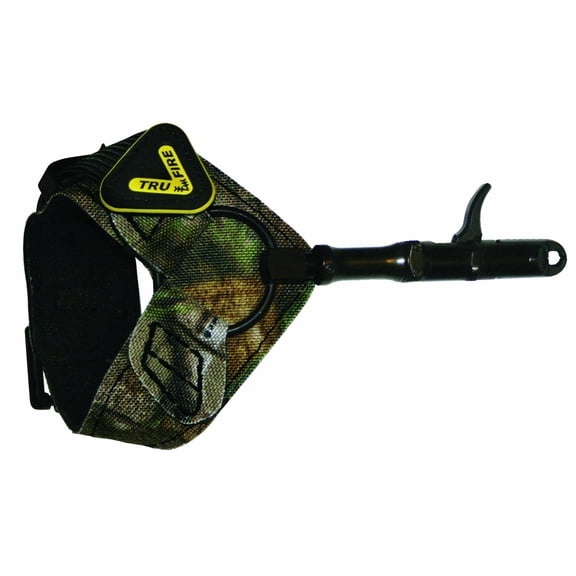 Tru-Fire Edge Extreme Archery Release Aid with Camo Nylon Foldback Strap (Camo)