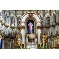 thumbnail image 2 of Perry, William 32x23 White Modern Wood Framed Museum Art Print Titled - Basilica Altar Monstrance Jesus Painting La Compania Church Puebla-Mexico, 2 of 4
