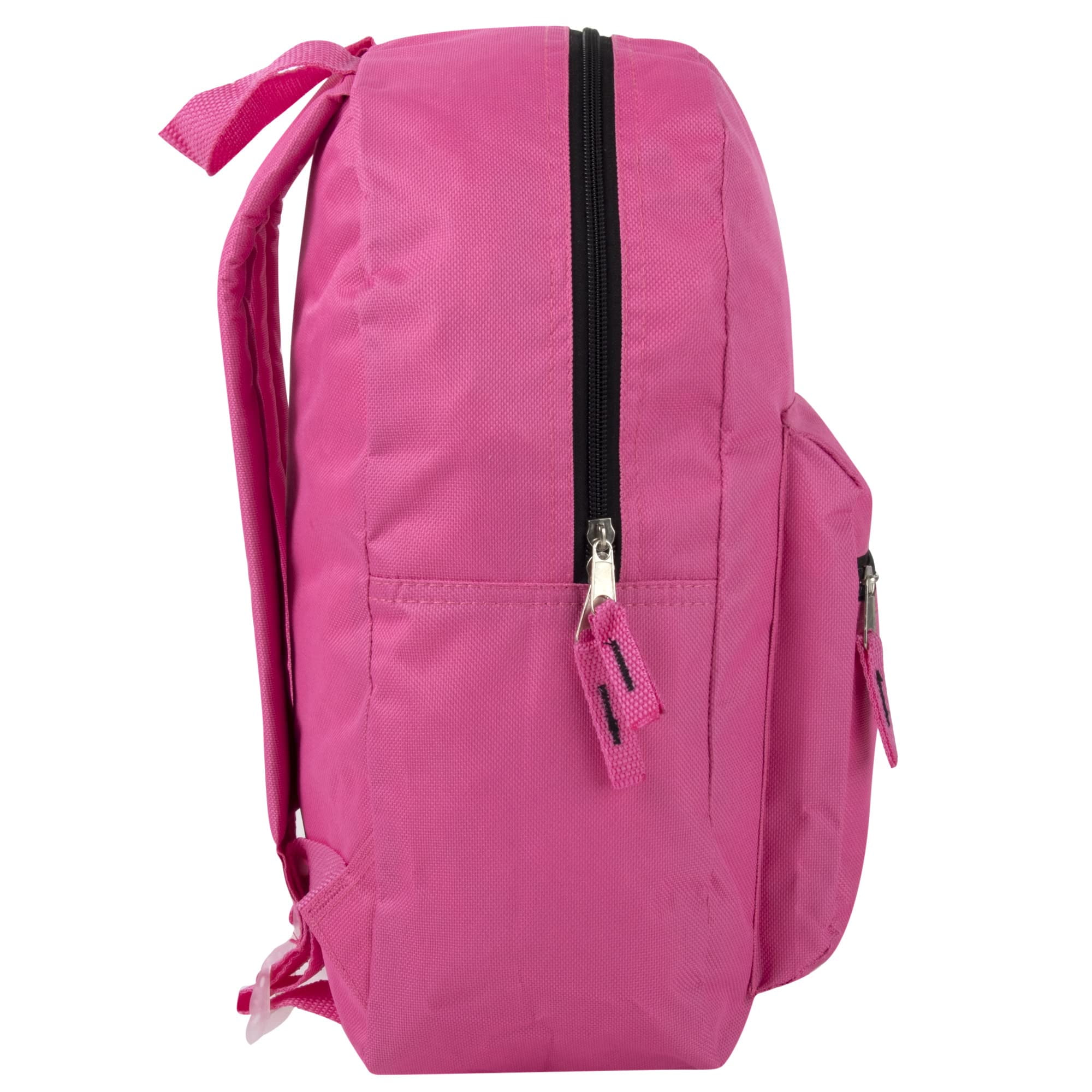 24 Pack of Bulk Wholesale Solid Color Backpacks for Work, Travel, Commuting, Gym and Recreation in 4 Color Assortment