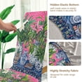thumbnail image 5 of Yayeee 4 Pack Dining Chair Covers Stretch Parson Chairs Slipcovers Seat Protector, White Vibrant Flowers, 5 of 6