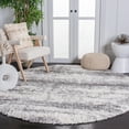 thumbnail image 2 of SAFAVIEH Iceland Leann Abstract Shag Area Rug, Ivory/Grey, 4' x 6', 2 of 10