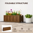 thumbnail image 4 of Outsunny Foldable Raised Garden Bed Elevated Planter Box for Vegetables, 4 of 10