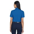 thumbnail image 2 of Harriton M500SW Women's Easy Blend™ Short Sleeve Twill Dress Shirt with Stain-Release-French Blue-XS, 2 of 3