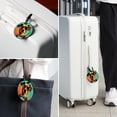 thumbnail image 6 of Retro Dog 2pcs PU Leather Round Bag Tags Suitcase Handbag Tags with Privacy Cover and Name ID Tag for Travel Luggage, Handbags, Backpacks, School Bags, 6 of 6