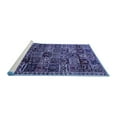 thumbnail image 2 of Ahgly Company Machine Washable Indoor Round Animal Blue Traditional Area Rugs, 7' Round, 2 of 4