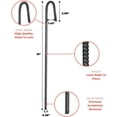 thumbnail image 2 of 18in Rebar Ground Stakes - Heavy Duty J Hook (16 Pack), 2 of 5