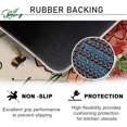 thumbnail image 4 of Spring Summer Floral Flower Kitchen Rugs Set of 2, Red Geranium Bee Gather Kitchen Mats Decor, Seasonal Floor Door Mat Home Decorations -17x29 and 17x47 Inch, 4 of 6