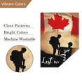 thumbnail image 4 of shiyou-Lest We Forget Garden Flag Outdoor Decorations Double Sided Burlap Banner Canada Patriotic Canadian Home Outside Outdoor Decor 28 x 40 Inch (Only Flags), 4 of 4