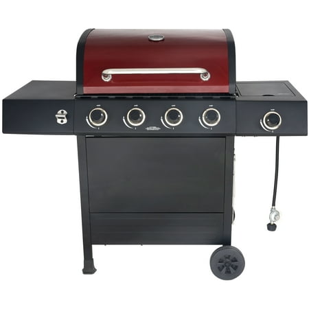 RevoAce 4-Burner Gas Grill with Side Burner, Red Sedona, GBC1748WRS