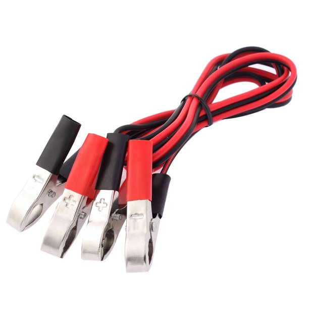 Dual Sides Test Alligator Clip Clamp Jumper Cord Cable 1.4M Long