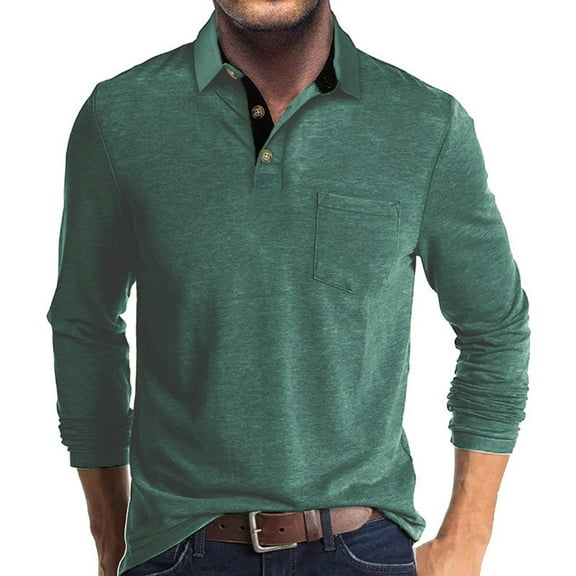 Men's Sport Shirt, Short Sleeve with Turn-Down Collar and Pocket, Solid Color Casual Wear, Soft Polyester Cotton Spandex Blend Fabric for Outdoor Daily Fashion