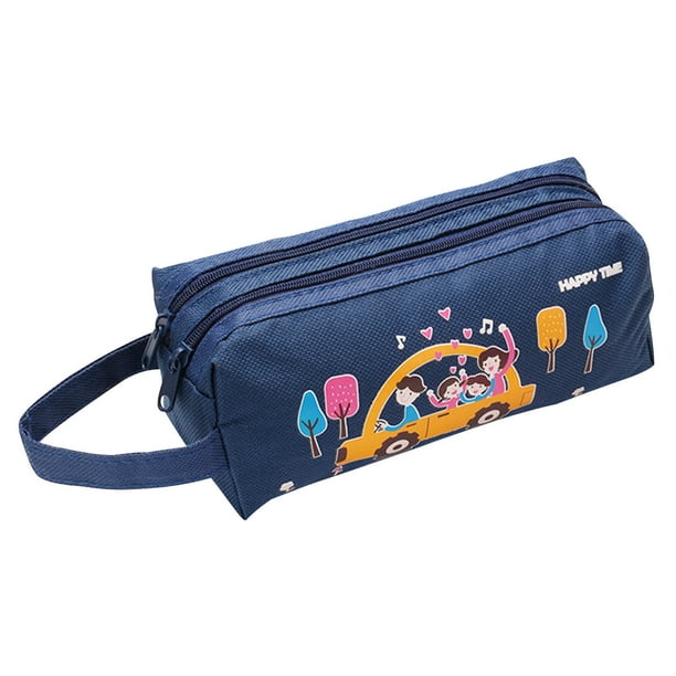 Estuche para lápices, bolsa para lápices, bolsa para lápices, bolsa para lápices para estudiantes, doble capa, gran capacidad, apariencia atractiva, bolsa para lápices bonita, regalo para la temporada