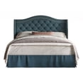 thumbnail image 1 of Eleanor Touffeté Plate-Forme Rembourrée Bed Denim Bleu - Grand, 1 of 5