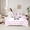 White Pink 07, variant on Feelyou Girl Weightlifting Twin Bedding Sets 7pcs, Princess Bow Bedding Comforter Set