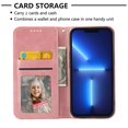 thumbnail image 4 of compatible iPhone 13 Mini Case, Leather Wallet Flip Case With Strap Cheap and fine, 4 of 5