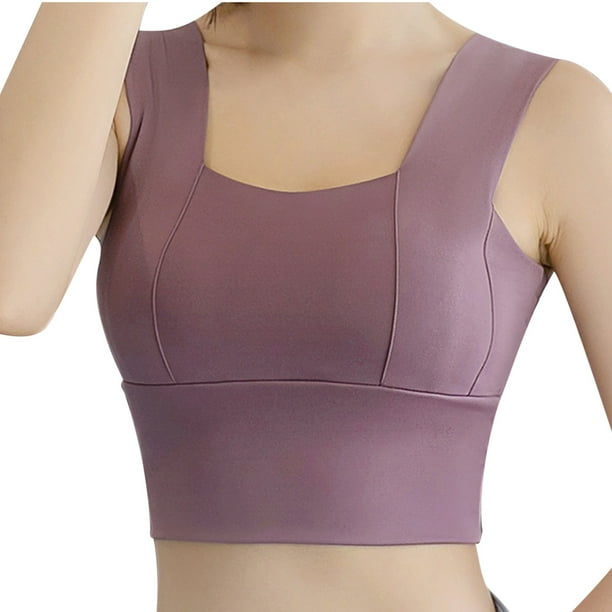 Women Fitness Shock Proof Women's Sports Bra Outdoor Running Training Yoga  Bra Quick Drying Breathable Underwear (Color : Skin Color, Size : Medium)