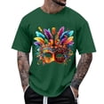 thumbnail image 1 of Ceisia Men's Summer Casual Printed Button-Up Turndown Collar/Lapel Gift Short Sleeve Shirt - Comfortable Daily Outdoor Wear, 1 of 5