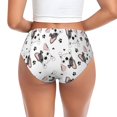 thumbnail image 3 of Womens Underwear Cute French Bulldog with Bow Cuteness No Show Seamless Underwear for Women, Soft Stretch Women's Panties, Hipster Ladies Panties Bikini Underwear Briefs, 3 of 6