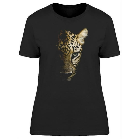 Leopard, Face Fading Away T-Shirt Women -Image by Shutterstock, Female Small