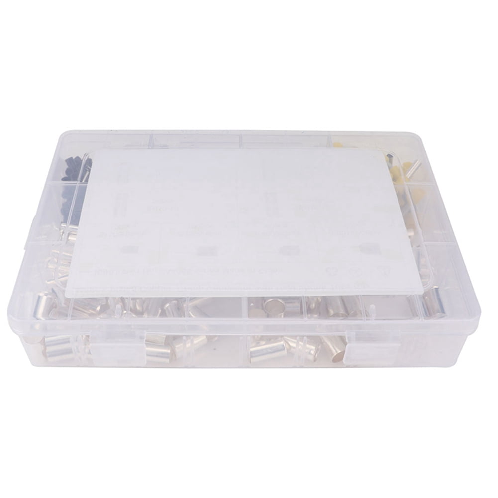 390Pcs AWG (2 4 6 8 10 12 14 16) Wire Ferrules Kits Crimp Terminal Connector Sleeves Crimping Tool