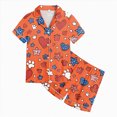 thumbnail image 5 of Kaprioy My First 4th of July Baby Girl Outfit Girls 2PCS Pajama Sets Button Down Short Sleeve with Shorts Sleepwear Summer Cute Lounge Outfit Sets for Teens, 5 of 5